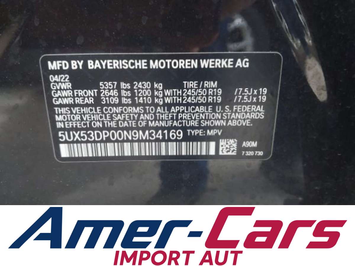 BMW X3 2022 z USA — zdjęcie 9 z 16