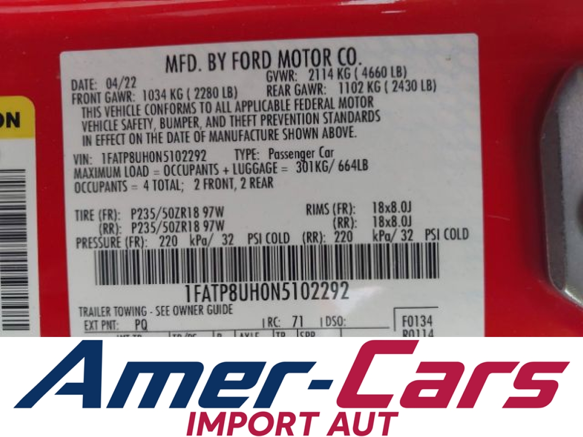 Ford Mustang 2022 z USA — zdjęcie 9 z 16