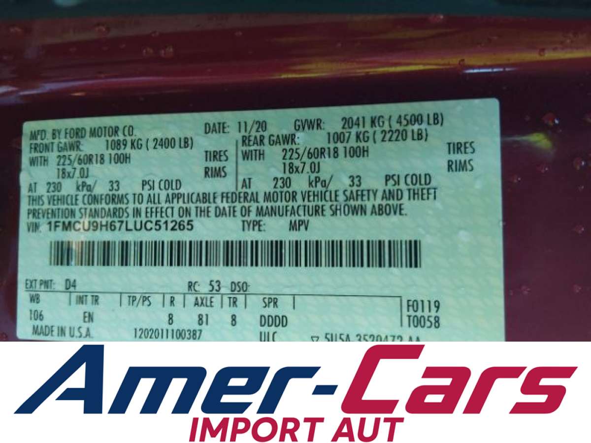 Ford Escape 2020 z USA — zdjęcie 9 z 16